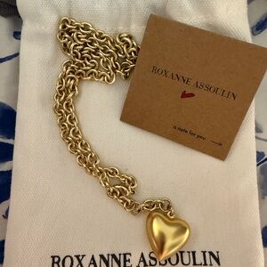 Roxanne Assoulin The Mini Puffy Heart Charm Necklace